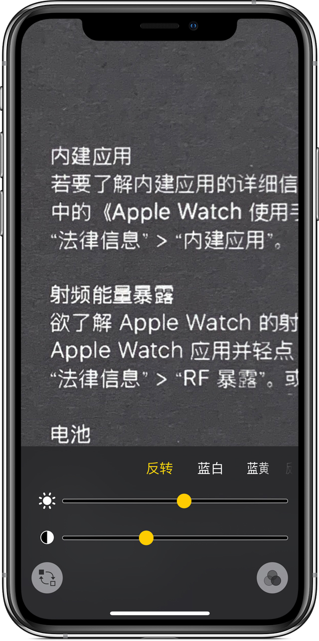 江州苹果手机维修分享iPhone 小技巧：使用自带的放大器功能放大文字 